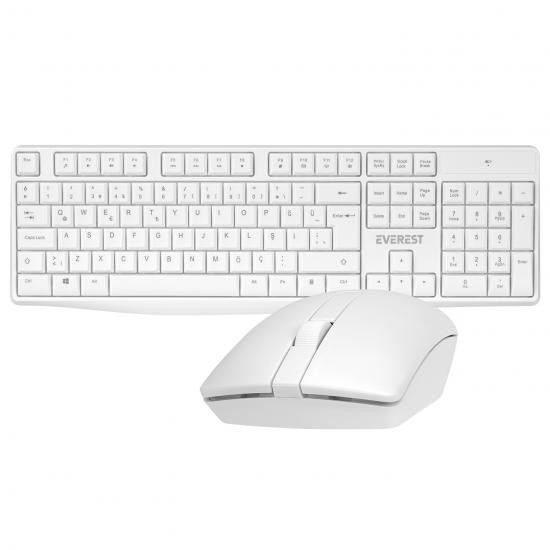 Everest KM-7500 Kablosuz Q Multimedia Klavye+Mouse