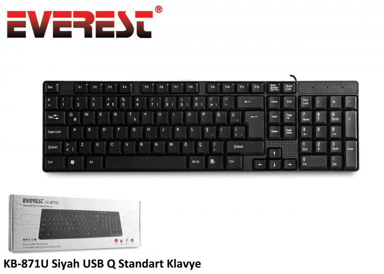 Everest KB-871U Q Usb Kablolu Standart Klavye