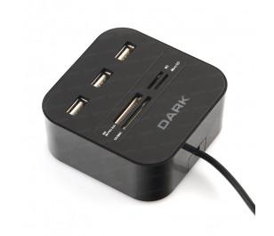 Dark UCR202 USB Kart Okuyuculu USB Çoklayıcı