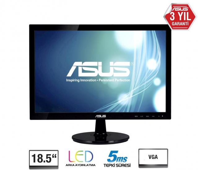 Asus 18,5’’ Vs197De 1366X768 Vga Vesa 5Ms Siyah Monitör