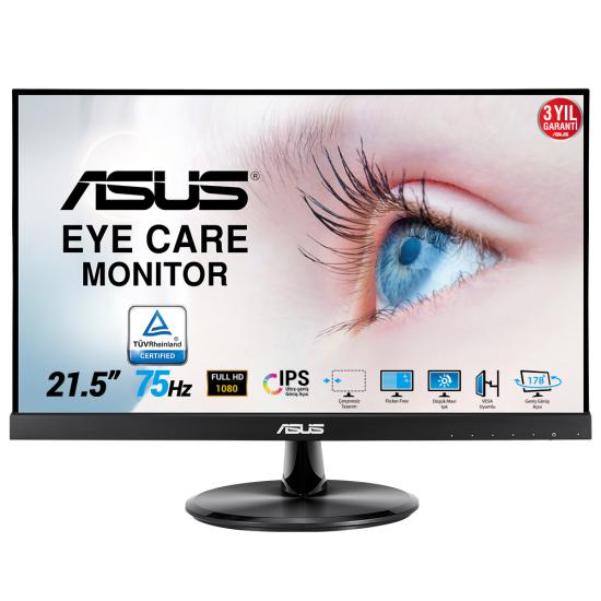 Asus 21.5’’ VP229HE 75Hz 5ms (HDMI+VGA) FreeSync Full HD IPS LED Monitör