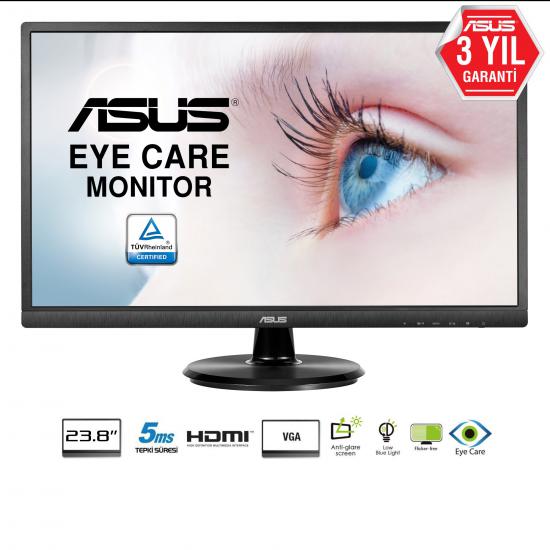 Asus Va249He 23.8’’ 60Hz 5Ms (Hdmı+Analog) Full Hd Va Monitör