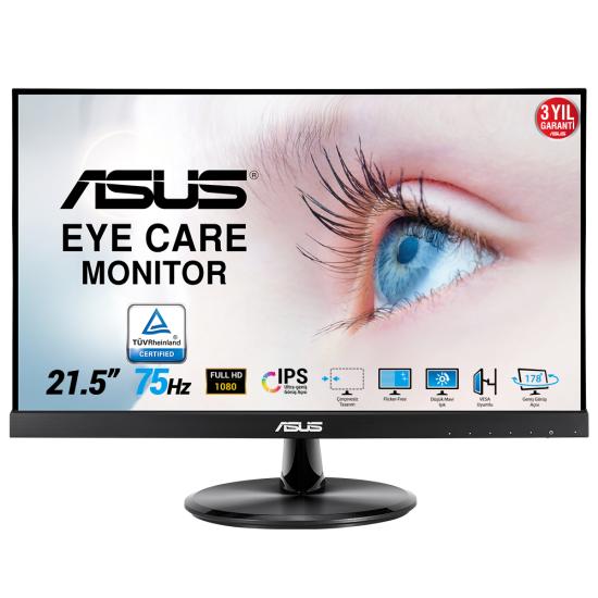 Asus 21.5’’ VP227HE 5ms 75HZ VGA HDMI Full Hd LED Monitör