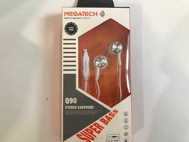Megatech QG-90 Beyaz Mikrofonlu Kulaklık Mıknatıslı