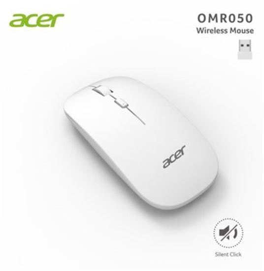 Acer Omr050 Beyaz Kablosuz Sessiz Tuşlu Mouse