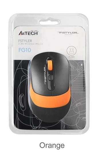 A4 Tech Fg10 Turuncu Nano Kablosuz Optik Mouse