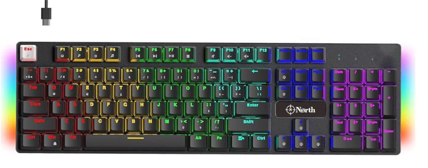 North Shield Blue Switch Gaming Klavye
