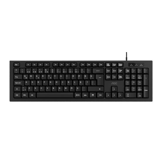 Aoc KB130B-38 Usb Türkçe Kablolu Standart Klavye