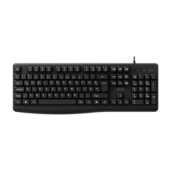 Aoc KB120B-62 F Tuş Dizilimli USB Kablolu Klavye