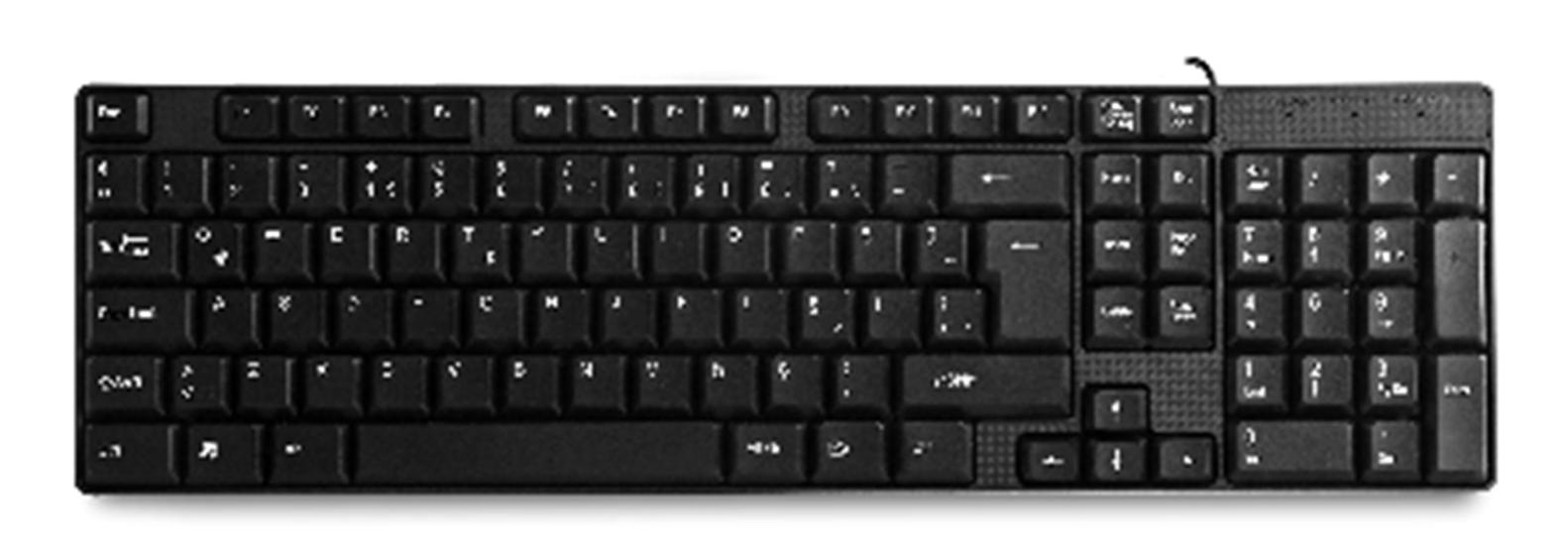 Everest KB-741F Bakır Kablolu Türkçe F Klavye