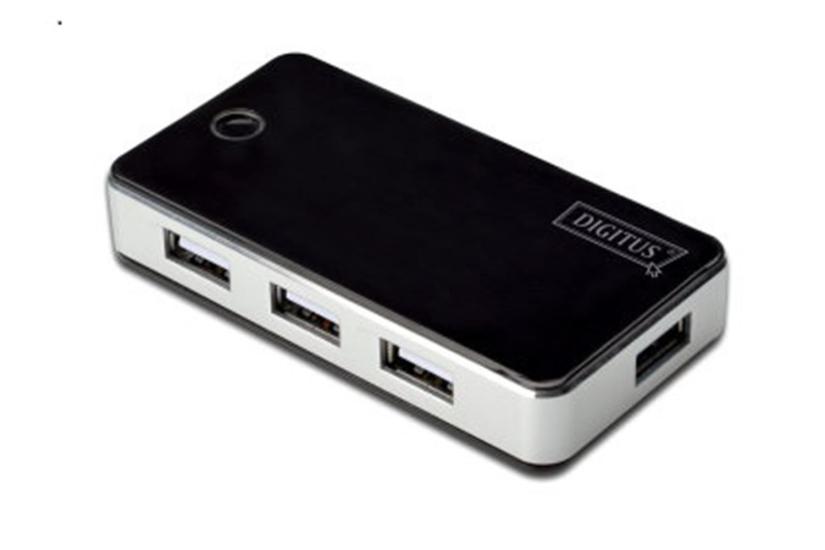 https://www.nedratek.com/Digitus DA-70222 7 Port USB Hub, USB 2.0, Siyah-Gümüş Renk, Güç Adaptörlü, Plastik