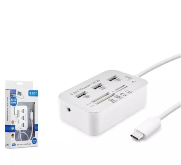 Hadron HDX7029 Type-C Hub Combo 7in1 Beyaz