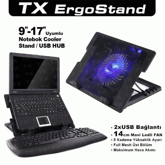 TX ACNBERGST Ergostand 9’’-17’’ Notebook Soğutucu