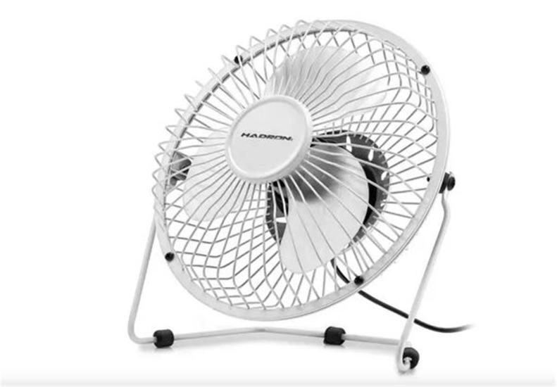Hadron HDX7252 Beyaz Vantilatör Usb Metal 18cm