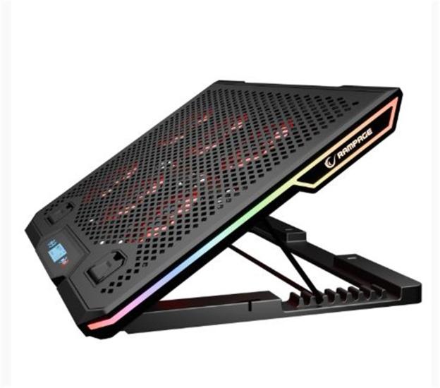 https://www.nedratek.com/Rampage Blizzard R7 RGB Işıklı 6 Fanlı LCD Ekranlı 2 Usb Soketli 13-15.6 Notebook Soğutucu Stand