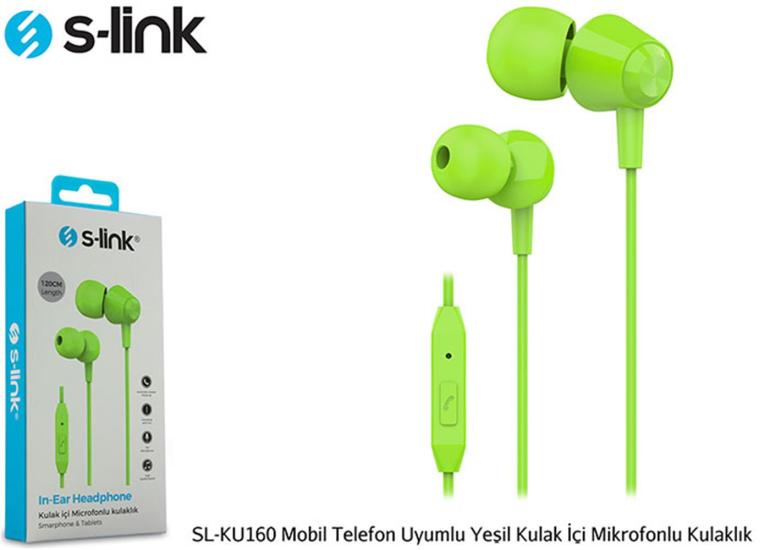 S-link SL-KU160 Kulak İçi Mikrofonlu Kulaklık