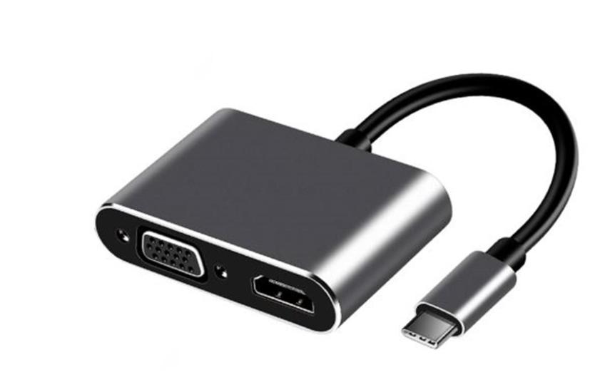 Frisby FA-7678C Type-c - Hdmi+Vga 4Kx2K Adaptör