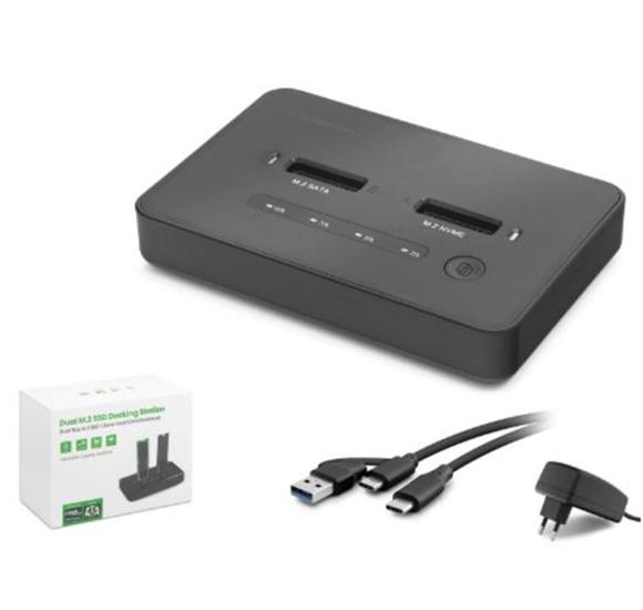 Hadron HDX1796 Dual M.2 SSD Disk Docking Station