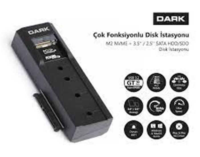 Dark DK M2 NVME +3.5 -2.5 SATA HDD- SSD  Disk İstasyonu