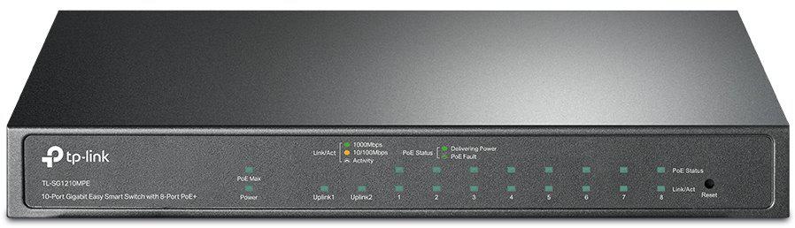 TP-LINK TL-SG1210MPE 8 Port 10-100-1000 Poe+ Switch 2 Port 10-100-1000 Mbps 1 Port SFP