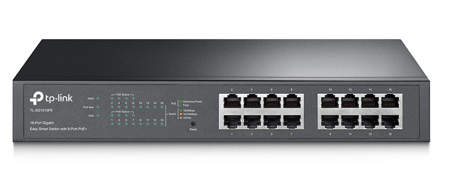 https://www.nedratek.com/Tp-Link TL-SG1016PE 8 Port Poe+ 16 Port 10-100-1000 Mbps Switch Çelik Kasa Rack Mount