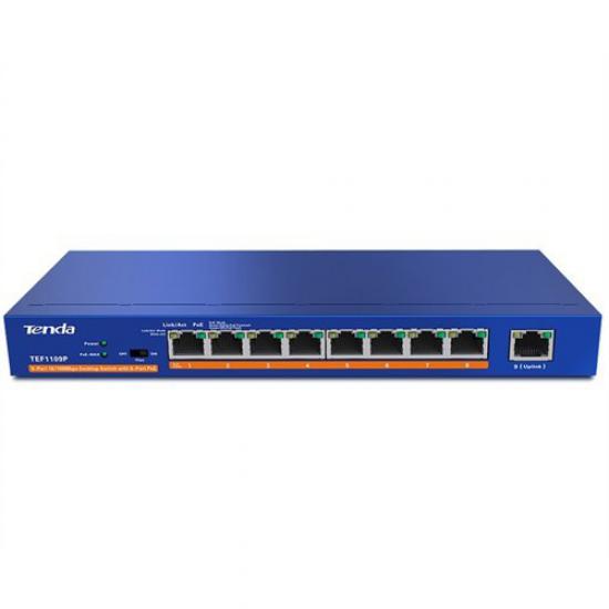 Tenda TEF1109P 9 Port 8 Port Poe+ 10-100 Switch