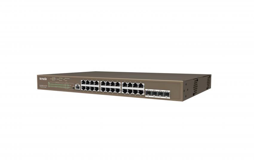 Tenda TEG5328P-24-410W 24 Port Poe+ Çelik Kasa