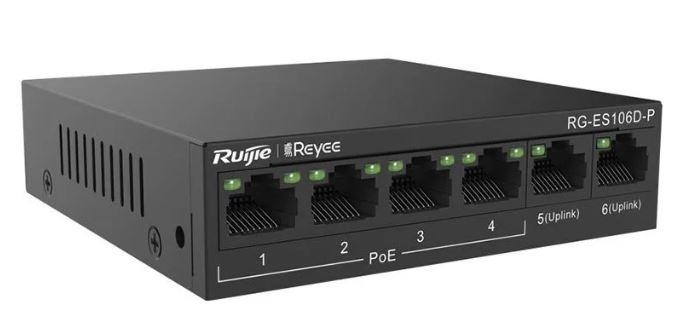 Ruijie Reyee RG-ES106D-P 4 Port POE+ Uplink Switch