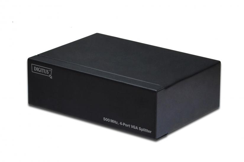 Digitus DS-42110  4’lü VGA Video Çoklayıcı (Splitter), 2048 x 1536 dpi, 500 MHz.videobant genişliği