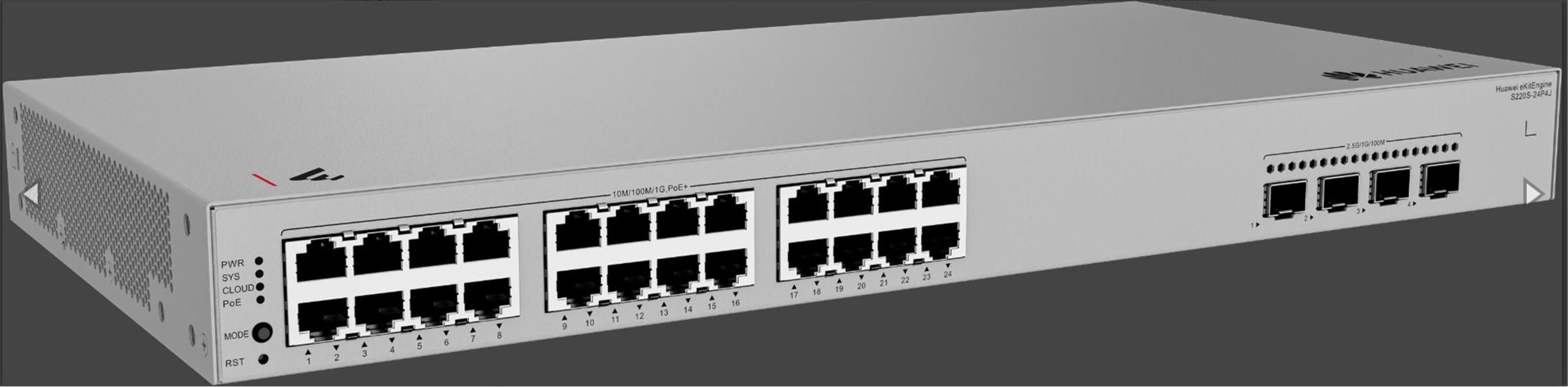 Huawei Ekitengine S220S-24P4J Yönetilebilir Switch