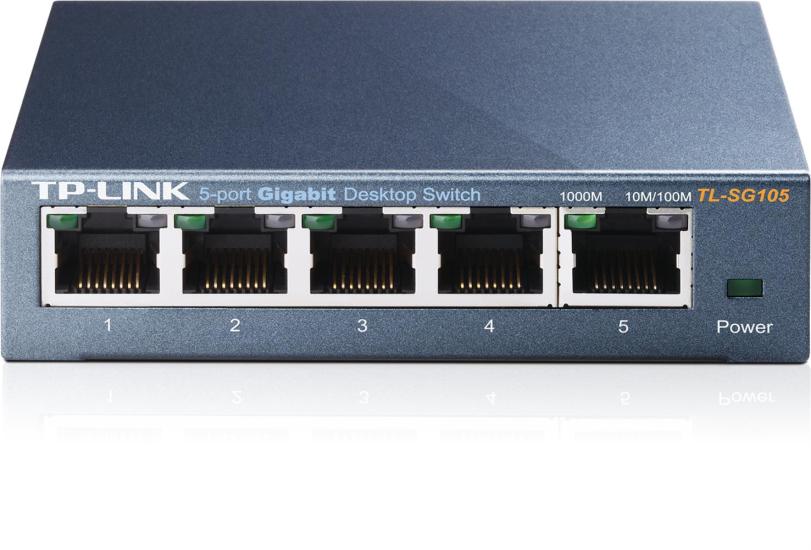 Tp-Link TL-SG105 5 Port Switch Çelik Kasa