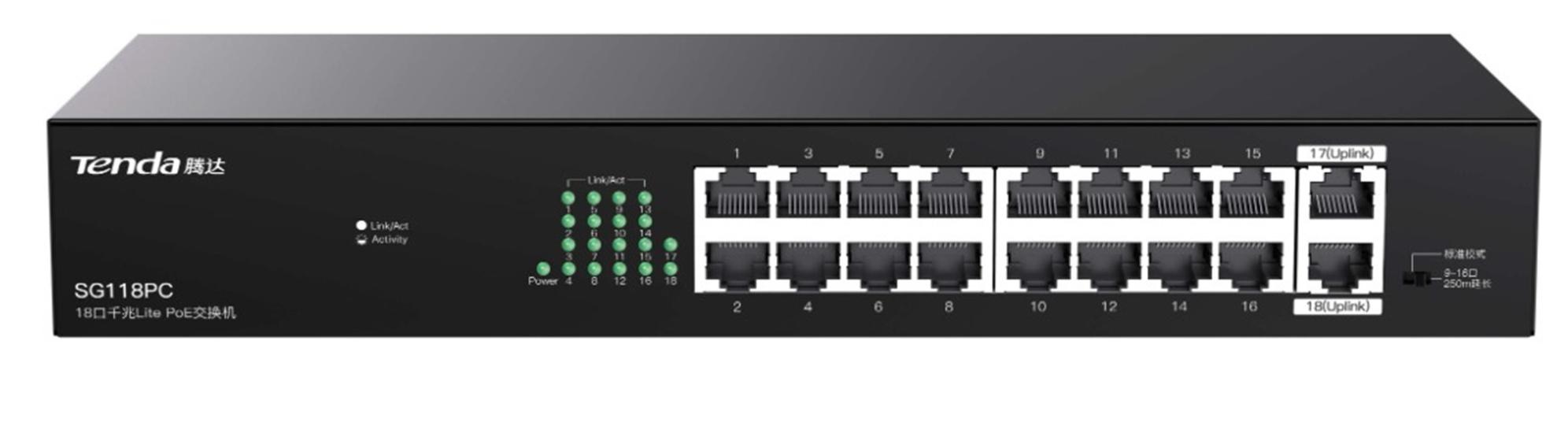 Tenda SG118PC SG118PC 18 Port Gigabit PoE Switch