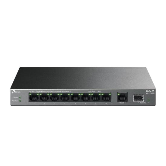 Tp-Link LS1210GP 8 Port Poe+ Switch Metal Kasa