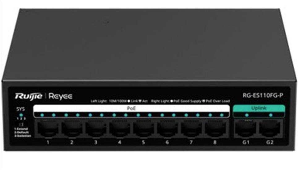 Ruijie-Reyee RG-ES110FG-P 10 Port POE 110W Switch