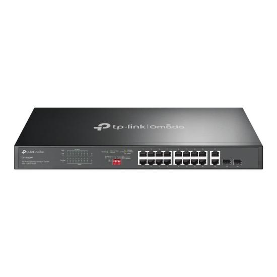 Tp-Link DS1018GMP 16 Port 10-100-1000 Poe+ Switch 2 Port SFP Çelik Kasa Rack Mount