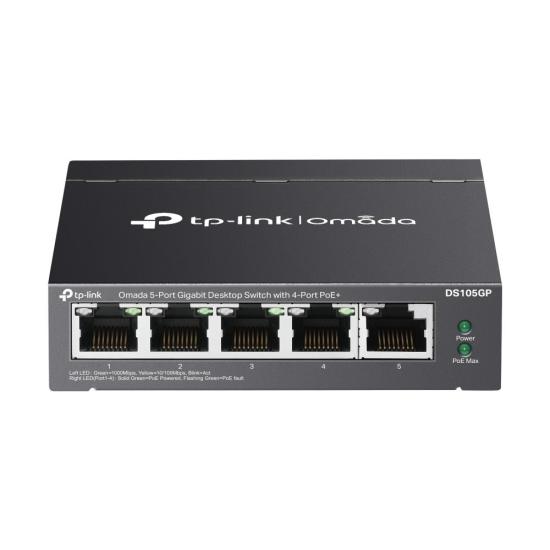 https://www.nedratek.com/Tp-Link DS105GP 5 Port 10-100-1000 Poe+ Switch Çelik Kasa Rack Mount