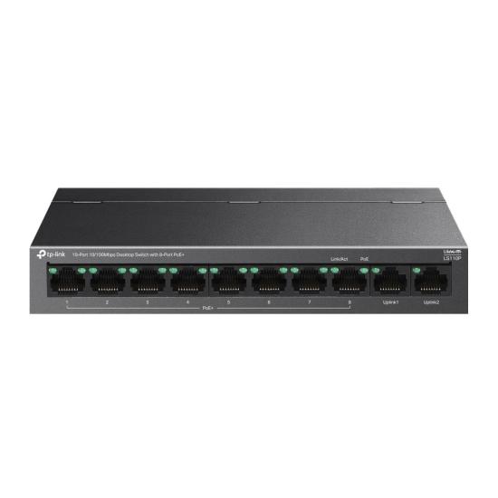 Tp-Link LS110P 8 Port Poe+ Switch Metal Kasa