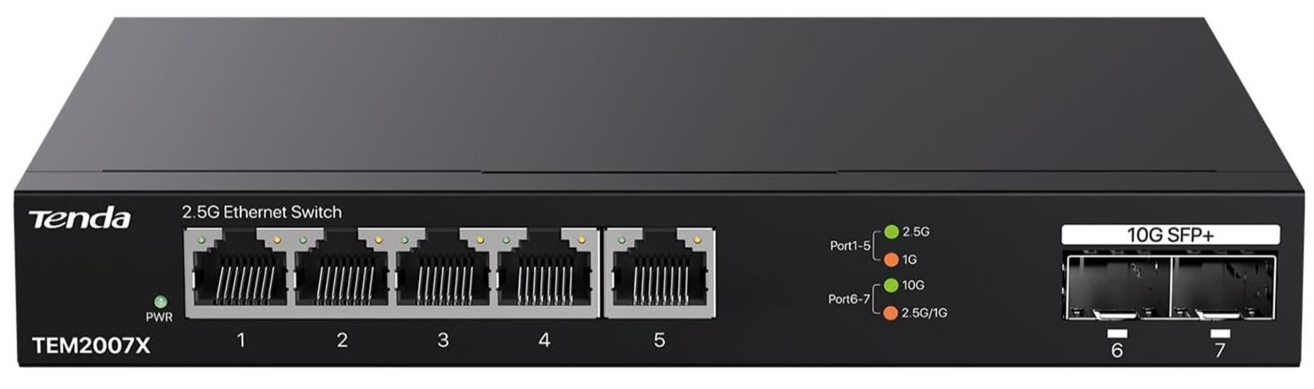 Tenda TEM2007X 2.5Gb 7 Port Yönetilmeyen Switch
