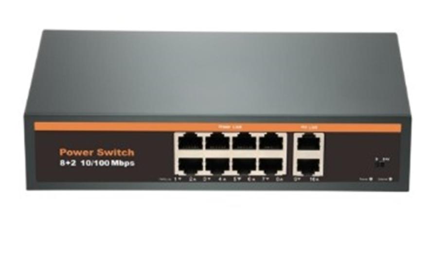 Nova NVC-INTSF0820FB2L 24V Intercom 8+2 Poe Switch