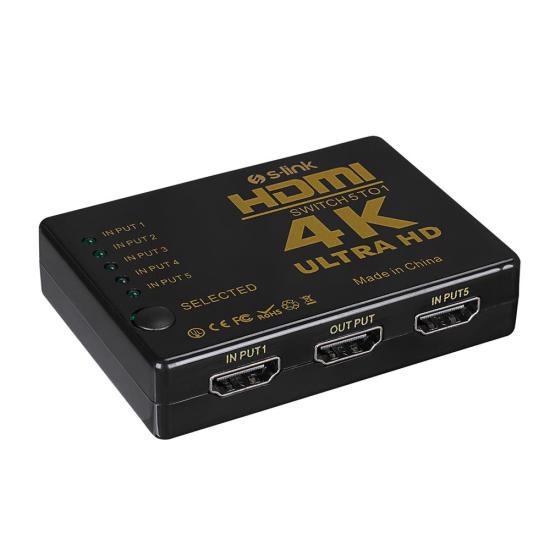 https://www.nedratek.com/S-link SL-HSW75 HDMI 5in1 Otomatik 5Li Metal Switch