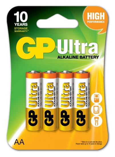 Gp R6 AA Boy Ultra Alkalin Kalem Pil 4’lü Paket GP15AU-U4