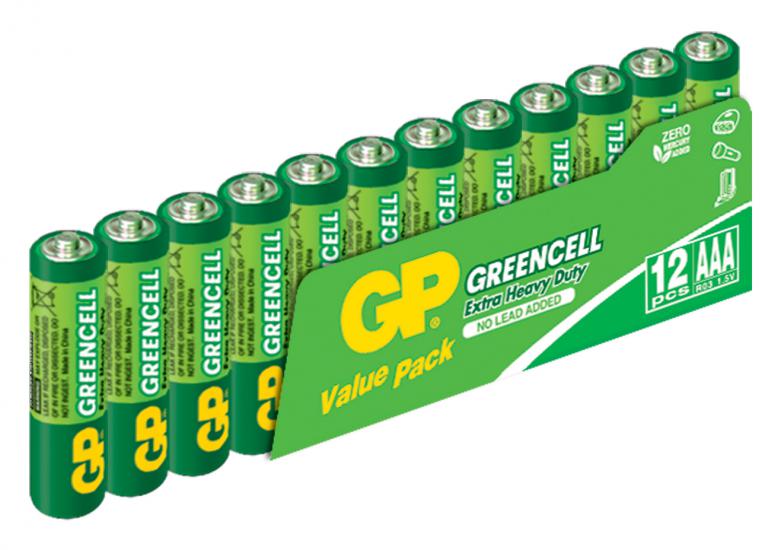 GP Greencel R03 AAA Boy İnce Çinko Kalem Pil 12’li Paket GP24G-VS12