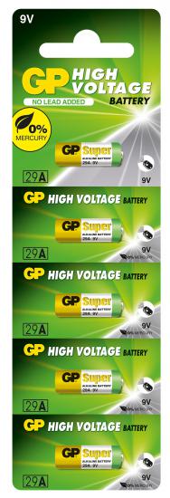 GP GP29A-C5 29A 9V Alkalin Spesifik Pil 5’li Paket