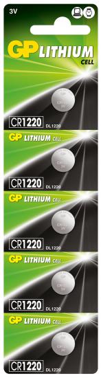 Gp CR1220-C5 3V Lityum Düğme Pil 5’li Paket