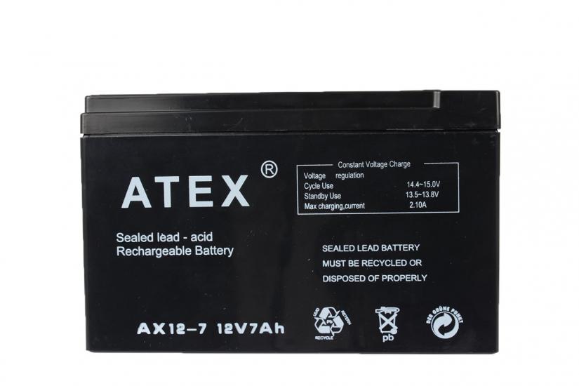 Atex AX-12V 7Ah Bakımsız Kuru Akü
