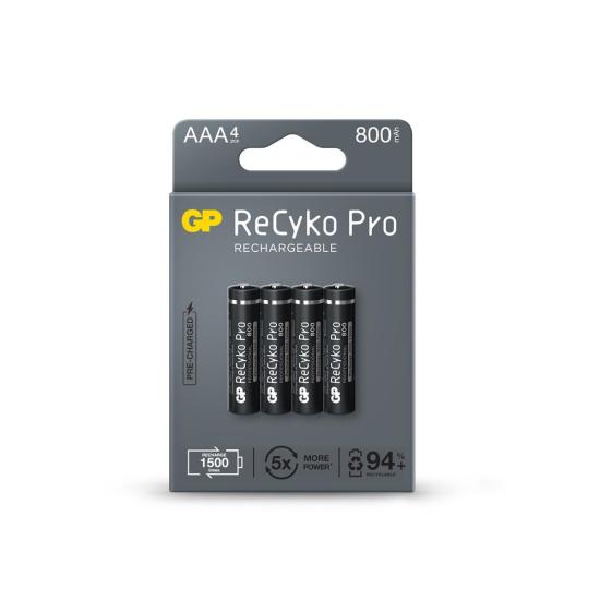 GP AAA 800 mAh Şarjlı İnce Kalem Pil 4’lü Paket