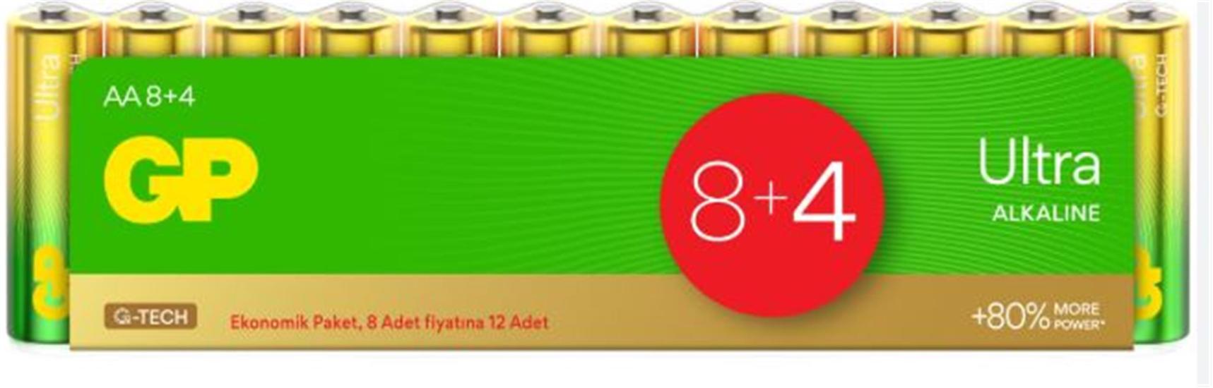Gp R6 AA Boy Kalem Pil 12’li Paket GP15AU-VS12