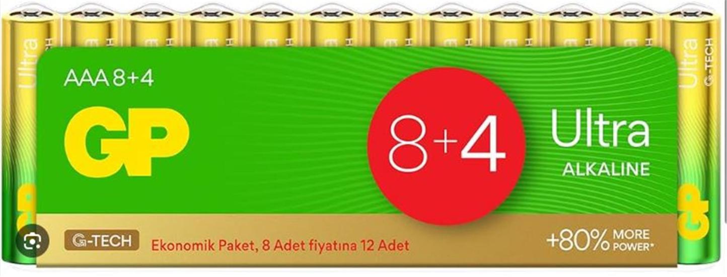 Gp R03 AAA Boy İnce Kalem Pil GP24AU-VS12
