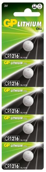 Gp CR1216-C5 3V Lityum Düğme Pil 5’li Paket