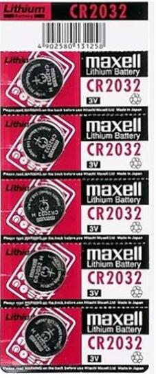 Maxell CR2032 3V Lityum 5li Paket Düğme Pil